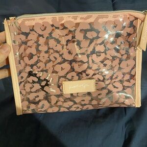 Kendal and Kylie Makeup Bags Pink Leopard